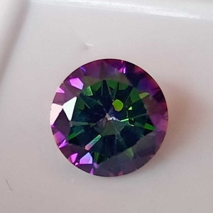 2.5 Ct Certified Natural Alexandrite Colour Change Round Cut Rainbow Color Mystic Loose Alexandrite Gemstone jewellery making stone & ring image 3