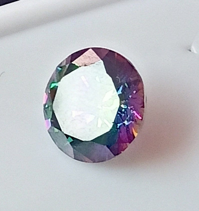 2.5 Ct Certified Natural Alexandrite Colour Change Round Cut Rainbow Color Mystic Loose Alexandrite Gemstone jewellery making stone & ring image 5