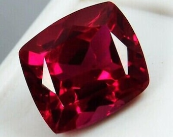 Zertifiziertes 7 Ct natürliches Burma Taubenblut Roter Rubin Mosambik Rubin Geschenk, loser Stein Hochwertige Kissenschliff Schmuckherstellung Werkzeug & Ring