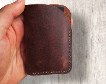 Leather Slim card holder | Card case Pattern | Pdf wallet|