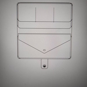 ¡Patrón 2! / Cartera de cuero para mujer, bolso de mano para mujer, cartera para teléfono para mujer, plantilla de cartera, patrón de cartera