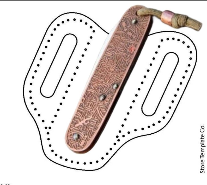 Leather Pocket Knife Case for Belt Pocket Knife Case Pdf Etsy