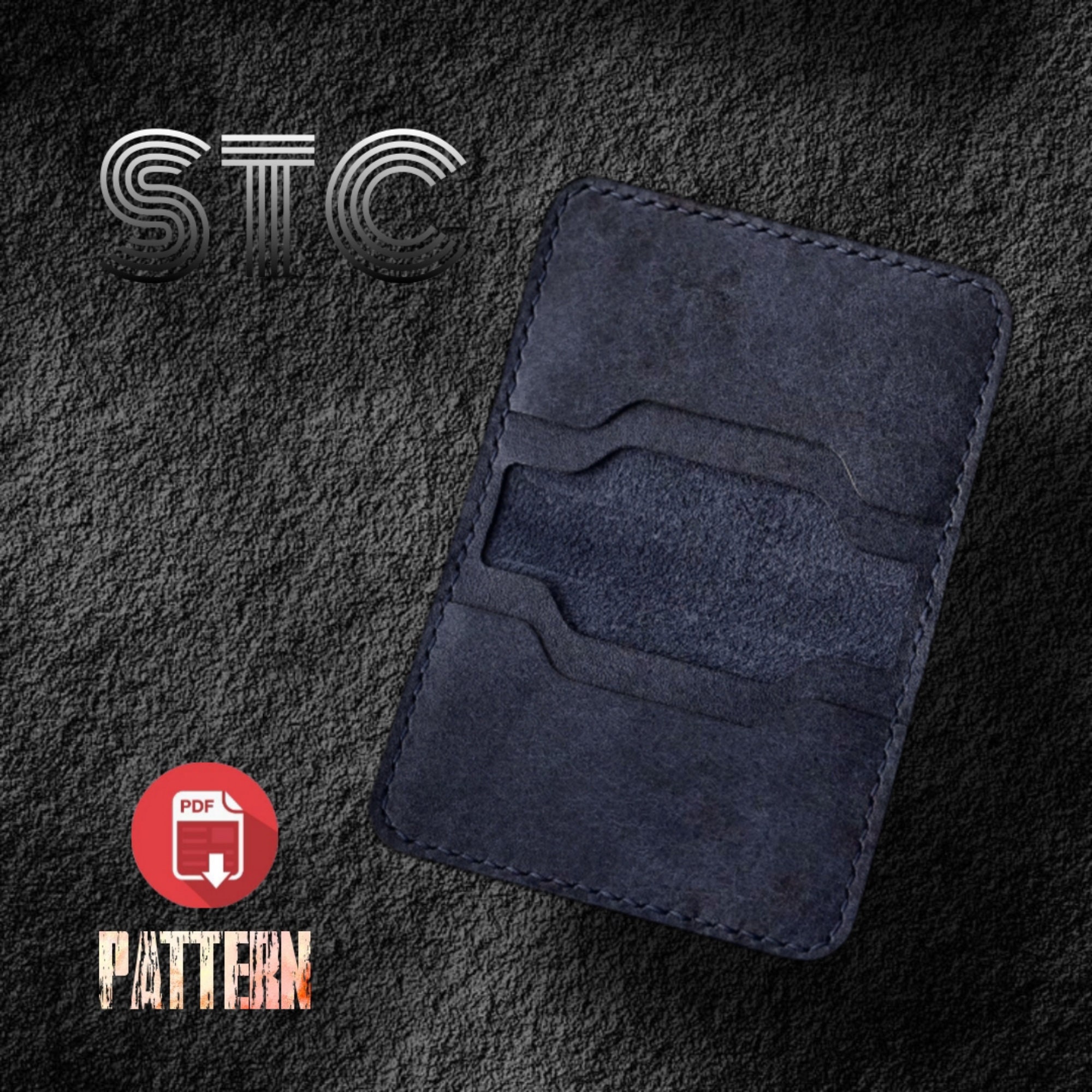 Front Pocket Wallet PDF Pattern. Leather Wallet Template. Wallet Sewing ...