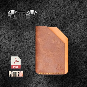 Leather Minimalist card holder PDF pattern