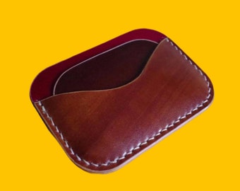 Leather Card Holder PDF Pattern: Minimalist Wallet Template (A4)