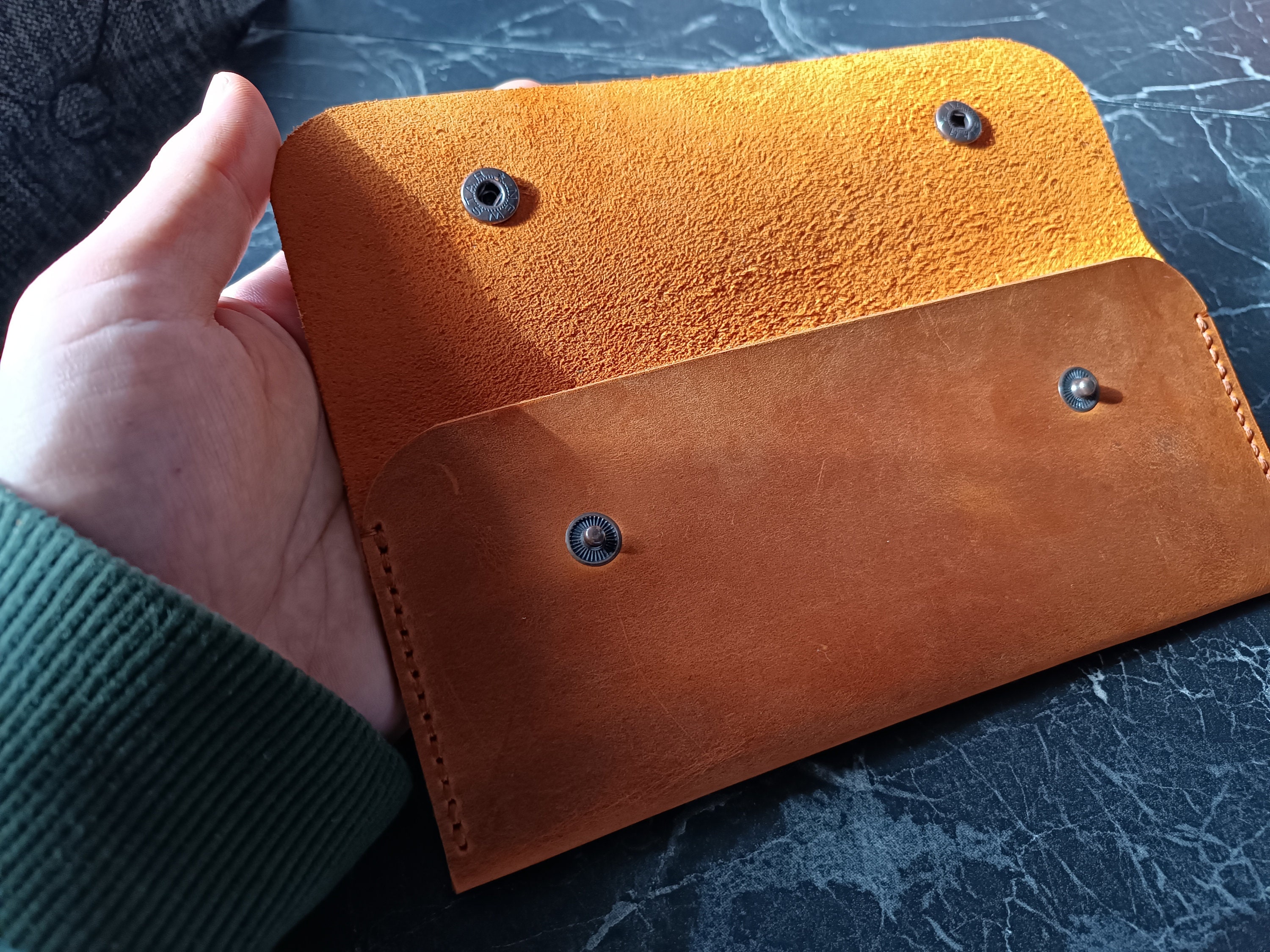 Men's Leather Money Pouch Uk Leather Zip Pouch Wallet Harber