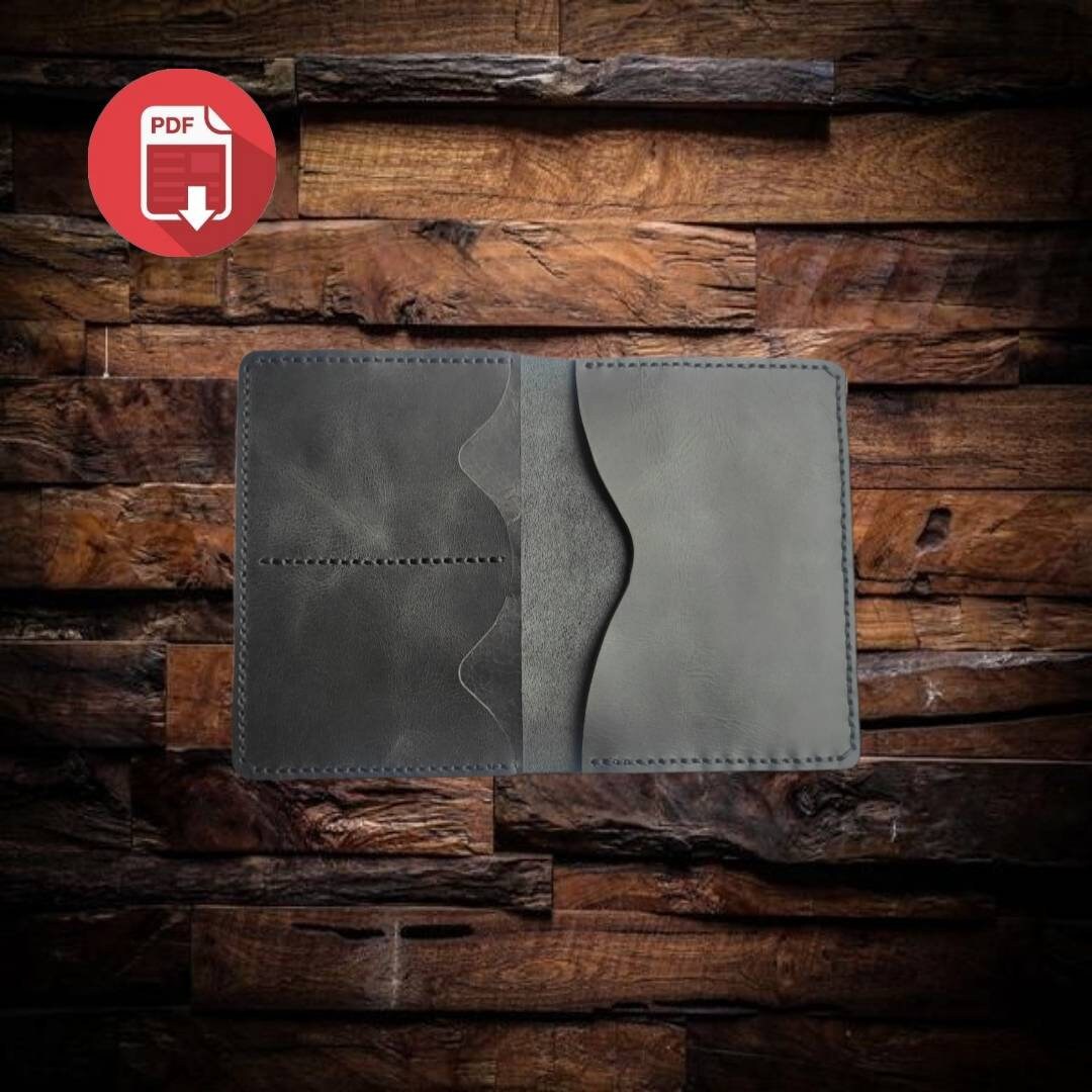 Leather Passport Wallet Template Passport Wallet Pdf Pattern Etsy