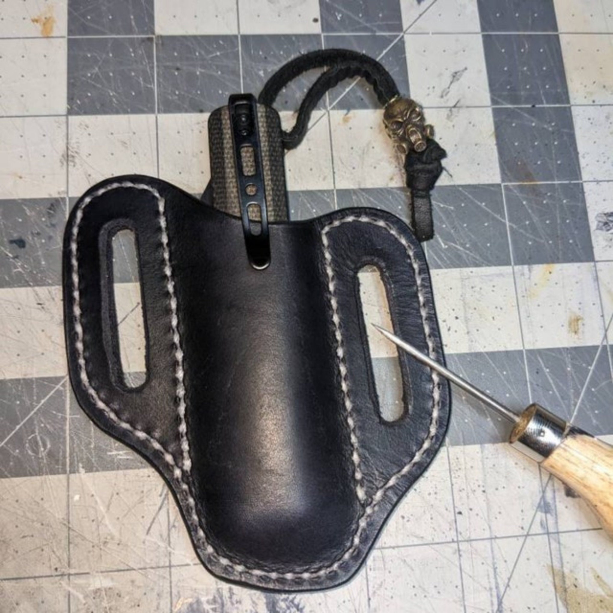 Leather Knife Case for Belt. Leather PDF Pattern. Leather Wallet