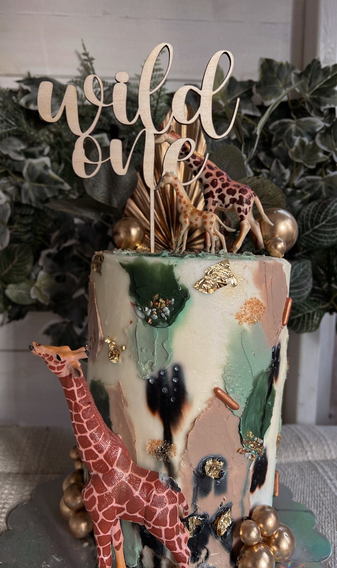 Wild One Cake Topper Boho Birthday Jungle Theme - Etsy