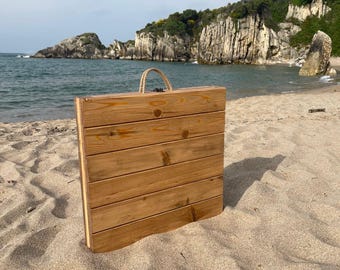 Wooden picnic table boho table Gardening Patio Furniture Patio Tables Low Picnic Table, Kids Picnic Table, Low Wood Event Table, Beach Party