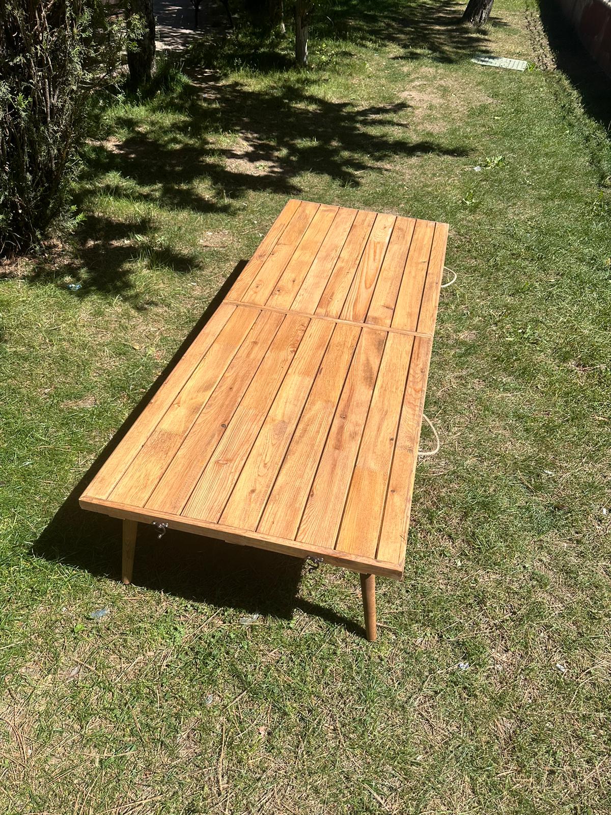 71-28 inc,Wooden picnic table boho table Gardening Patio Furniture Patio Tables Low, Kids Picnic Table, Low Wood Event Table, Beach Party