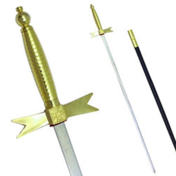 Vintage Masonic Knight Templar Ceremonial Sword