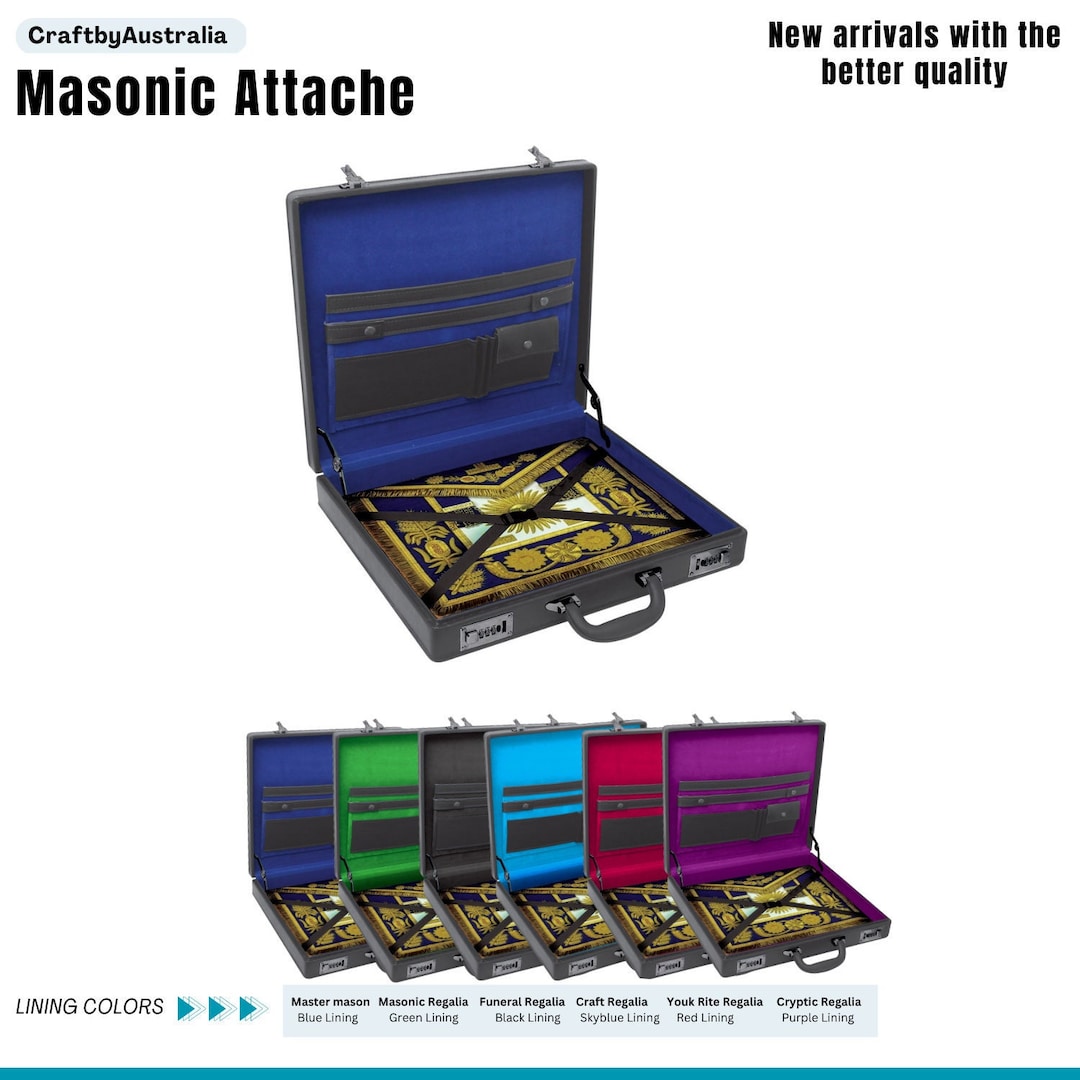 Masonic Regalia Apron Case/briefcasemasonic Attachehigh Etsy