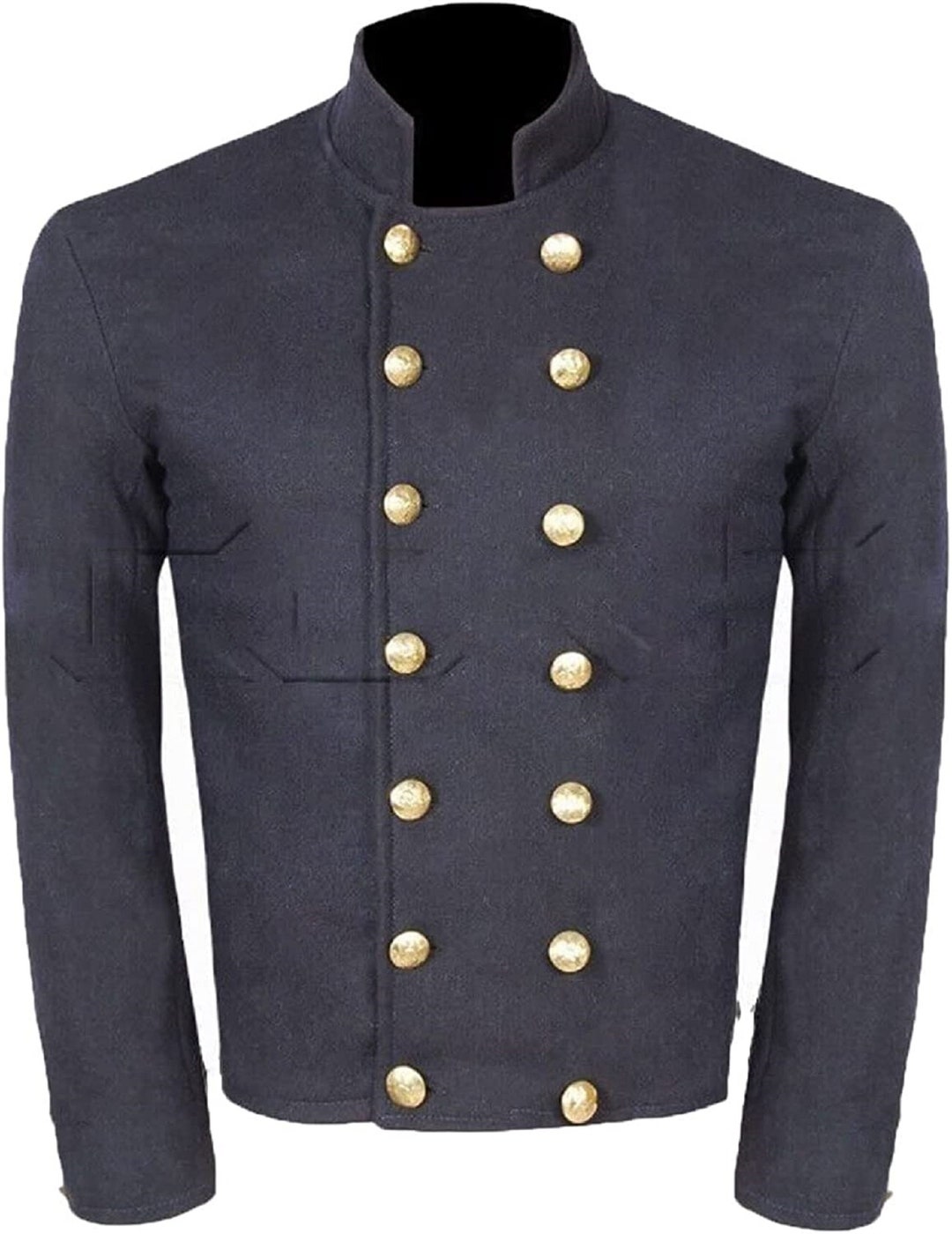 Civil War American Union Navy Blue Military Shell Jacket Etsy