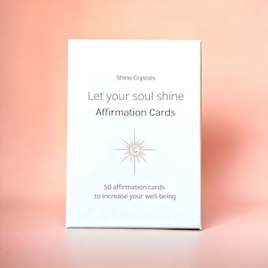 Daily Affirmation Cards, Wellbeing gift, Mindfulness Cards, Positive Affirmation Cards, Mindfulness gift, Motivational Cards, Intention Card