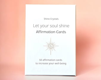 Affirmationskarten für Achtsamkeit | Self-Care & Wohlbefinden Geschenk | Tägliche positive Zitate | Psychische Gesundheitshilfe