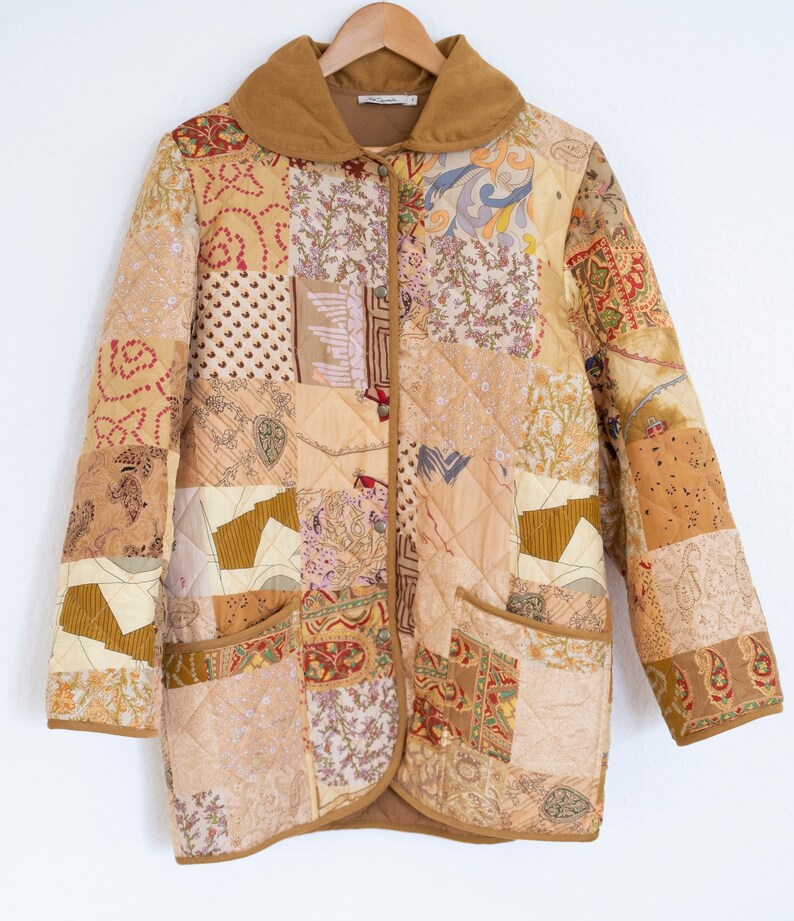 Vintage Quilted shops Patchwork Jacket 