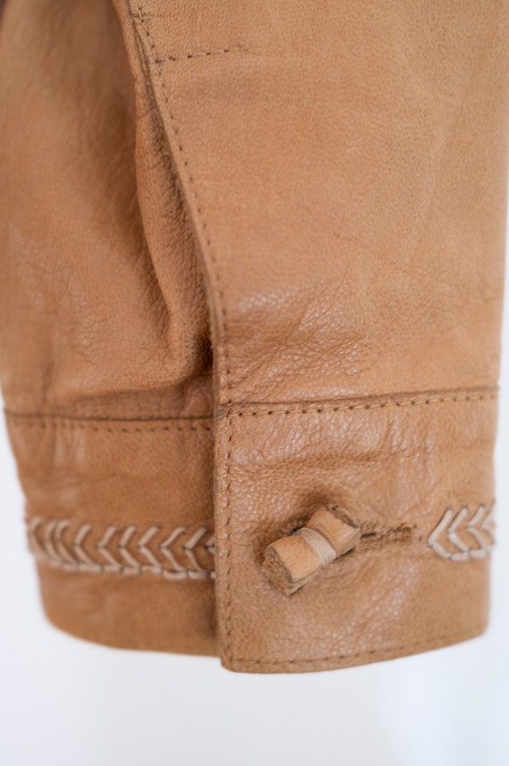Vintage Camel Leather Jacket Gem