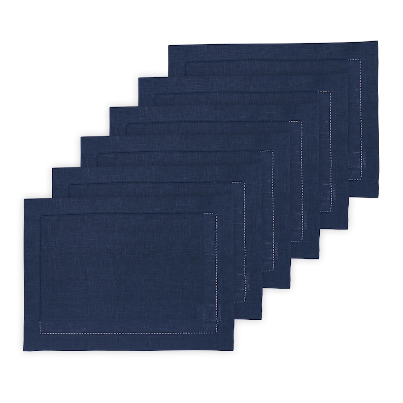 Solino Home Hemstitch Linen Placemats