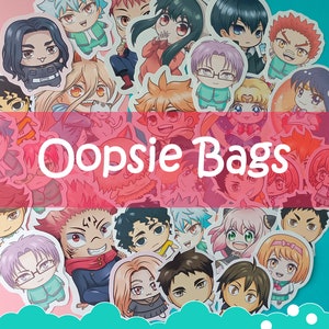 Anime-Hoppla-Taschen! Zufällige B-Klasse-Aufkleber mit Rabatt, Anime-Überraschungstüten! Volleyballjungen, JJK, Tokiojungen,