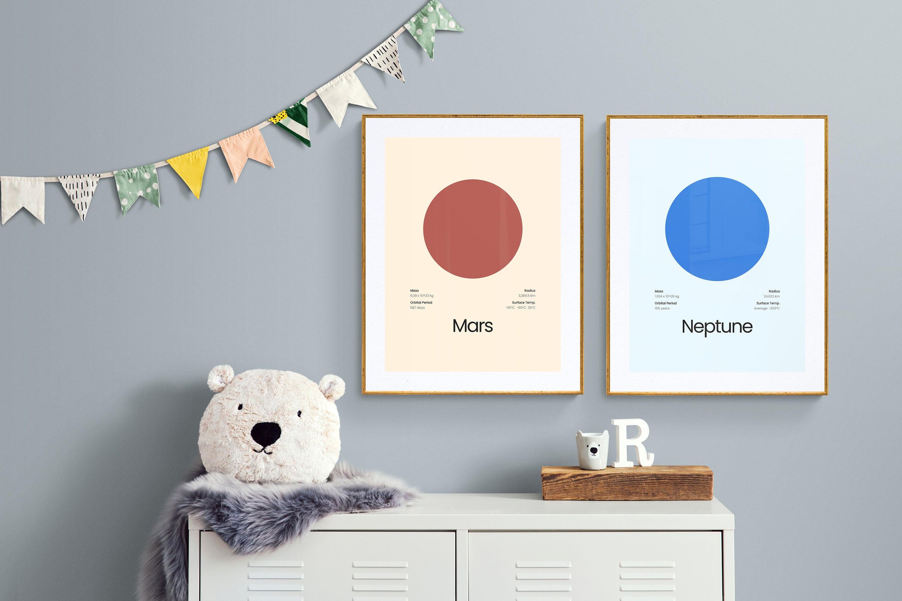 Planet Prints Set – Solar System Wall Art (digital Download) - Etsy