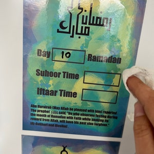Agenda del Ramadan, Suhoor & Iftar Time Tracker, Decorazione del Ramadan, Tema islamico, Magneti per frigorifero del Ramadan, Regalo musulmano per lei, Regali del Ramadan
