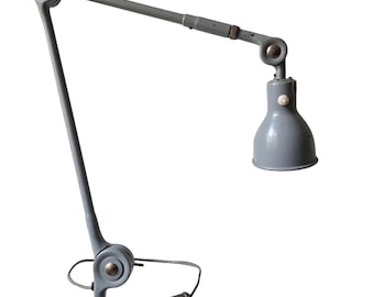Vintage Industrial Architect Table Lamp: 1950s Swedish Mid-Century Design