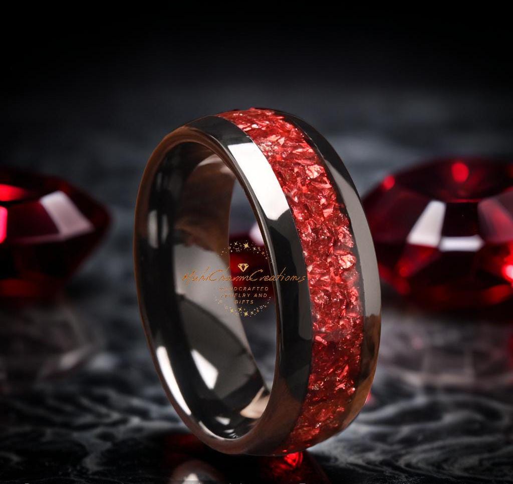 Bague art déco - grenat - modèle Orion - Valkyrie Paris