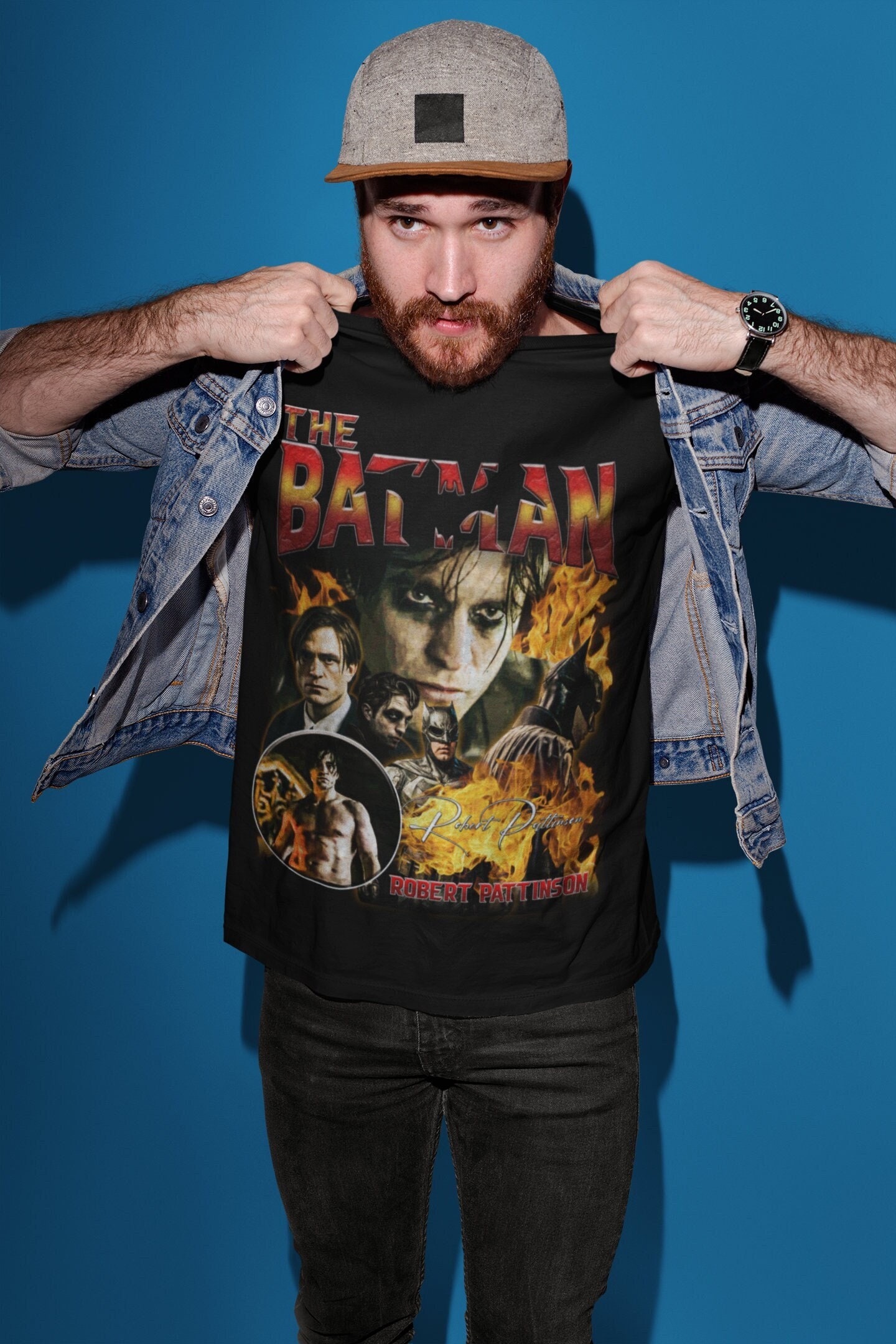 Vintage The Batman 2022 T Shirt, Robert Pattinson Batman Shirt