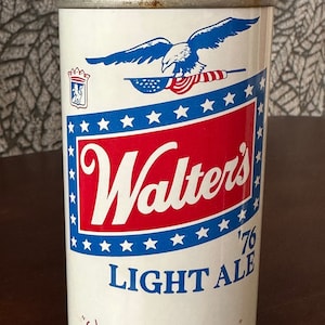 VTG Sealed Walter’s ‘76 Light Ale Wisconsin Jaycees Steel 12 Oz Empty Wide Seam