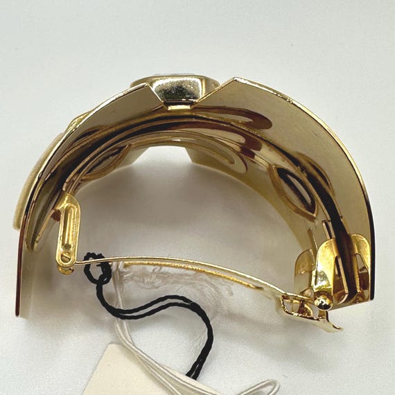 Kenneth Jay Lane KJL Art Deco Notched Hair Clip: … - image 7