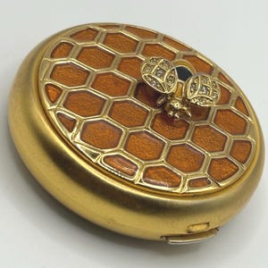 Estee Lauder Jay Strongwater Bee & Honeycomb make-uppoeder compact - Zeldzaam