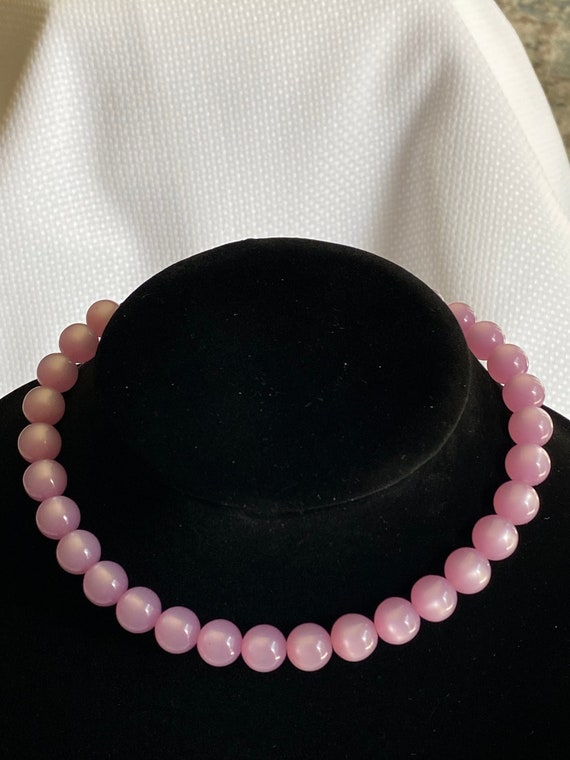 Pink Moonglow Choker Necklace