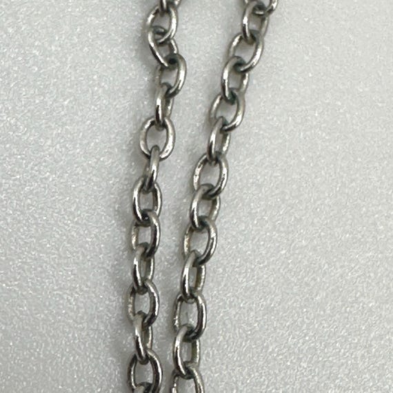 CZ by Kenneth Jay Lane Rhodium Plated Station Nec… - image 7