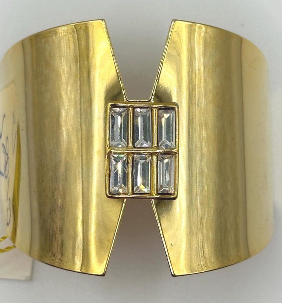 Kenneth Jay Lane KJL Art Deco Notched Hair Clip: … - image 2