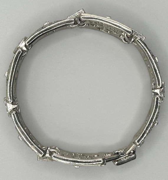 Kenneth Jay Lane KJL Art Deco Diamante Bracelet W… - image 7