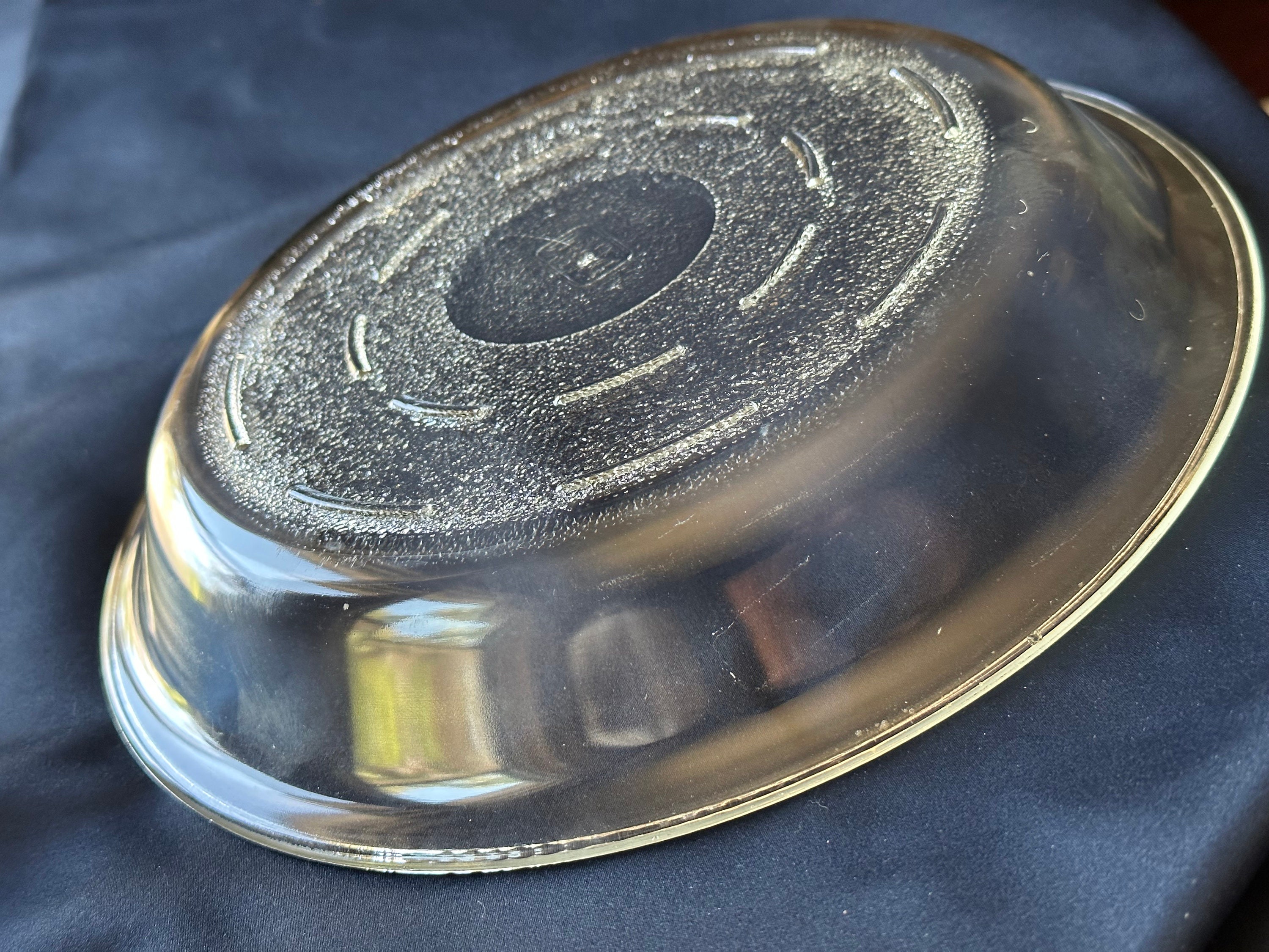 Glasbake Vintage 1930s Glass 10 Inch Pie Plate 243 Textured Etsy