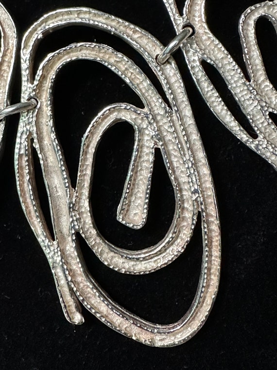 Modernist Sterling Silver Necklace - image 6