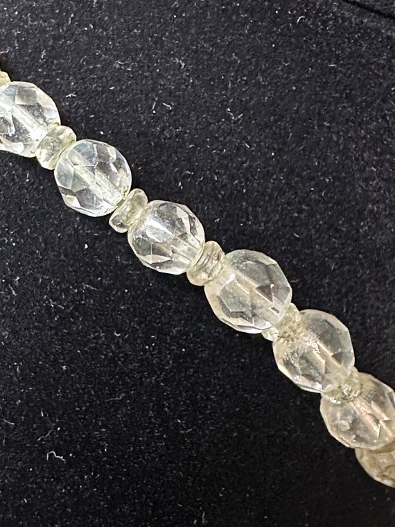 Faceted Bead Wrapped Round Pendant Long Necklace