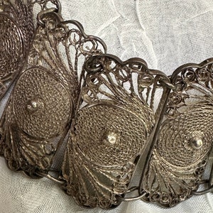 Vintage Silver Filigree Bracelet