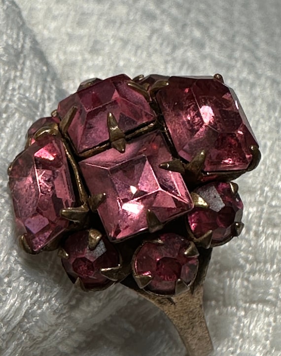 Pink Crystal Multi Stone Adjustable Cocktail State