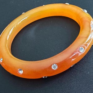 ケネス ジェイ レーン KJL オレンジ クリスタル アクセント 樹脂 