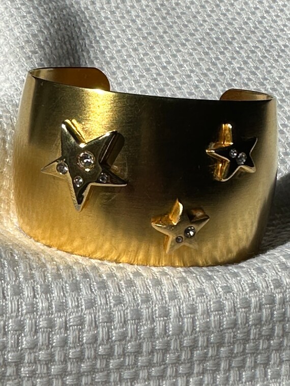 KJL Golden Star Cuff Bracelet Kenneth Jay Lane 199