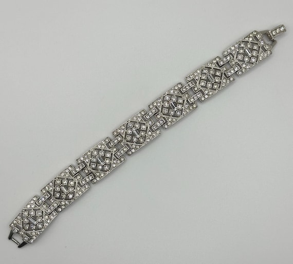 Kenneth Jay Lane KJL Art Deco Diamante Bracelet W… - image 6