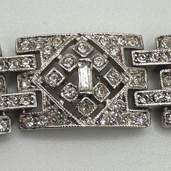Kenneth Jay Lane KJL Art Deco Diamante Bracelet W… - image 4