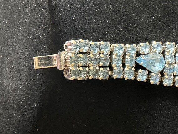 Vintage Kramer Blue Rhinestone Bracelet - Etsy