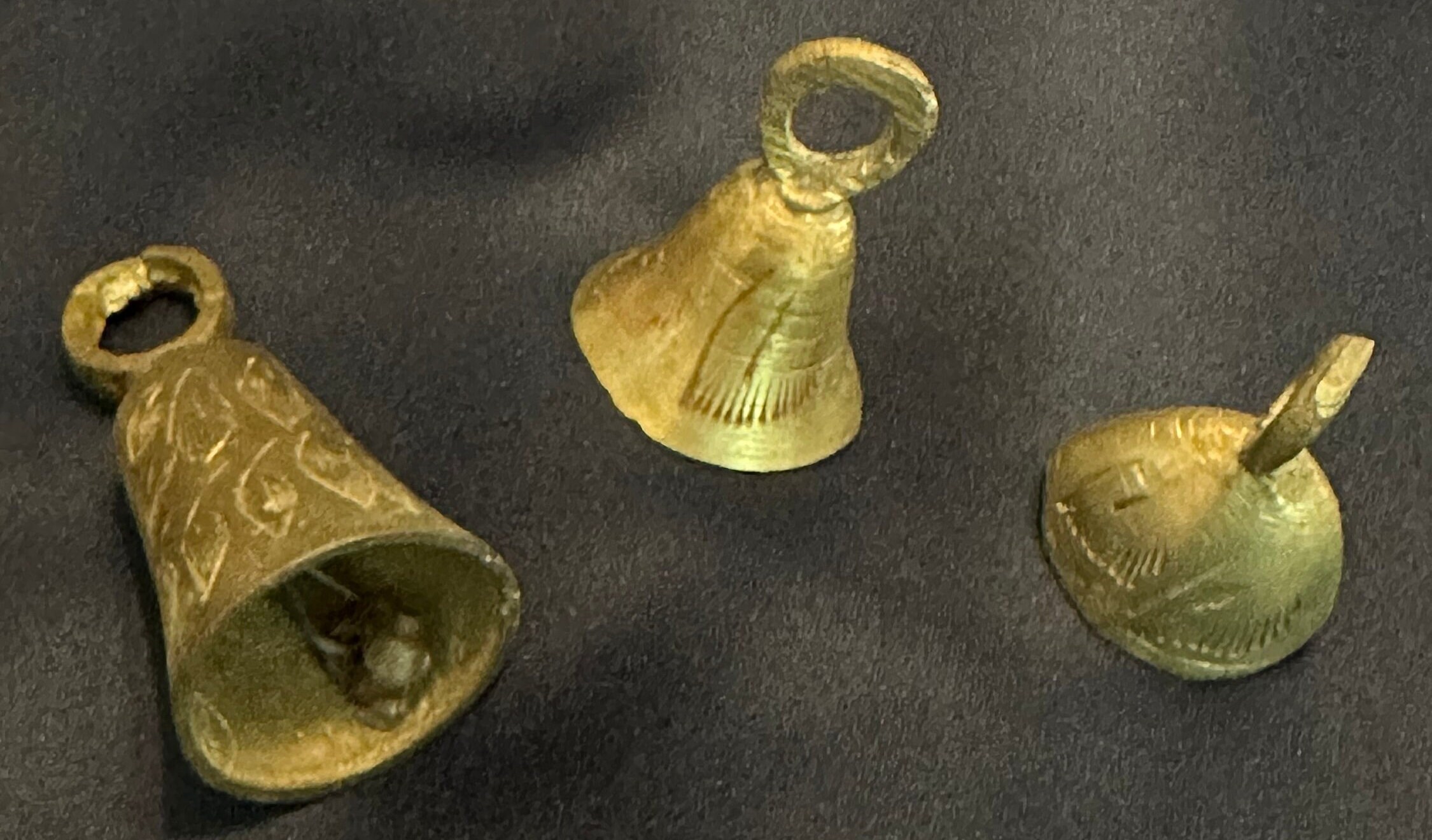 Brass Bells Made in India Set of 3 Vintage Etsy