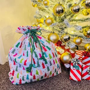 Christmas Sack, Drawstring, Gift, Sacks, Gift Wrapping, Large Gift Bags