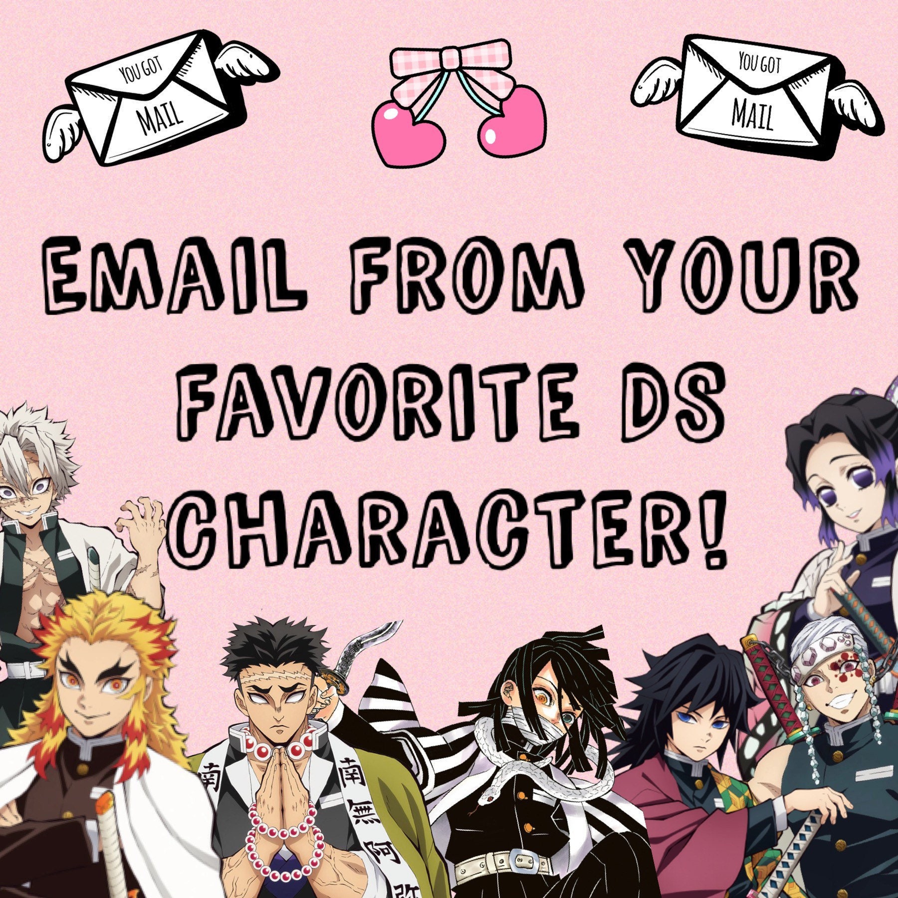 Demon Slayer Postcards - Etsy