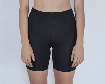 Streamlined Biker Shorts - Black
